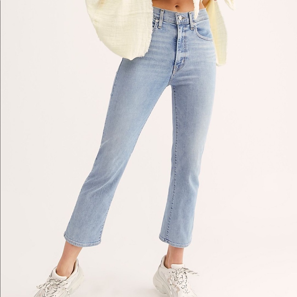 Levi’s mile high crop flare jeans